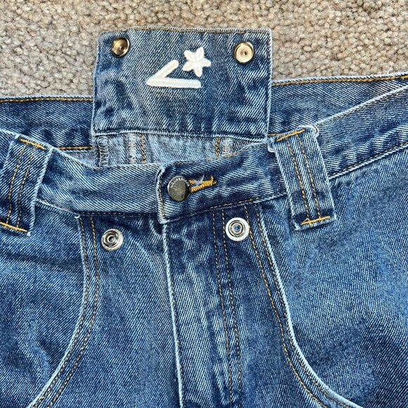 LIQUID LAGOON Y2K WIDE LEG DENIM JNCO STYLE  HEAVY BAGGY SKATER JEANS 30/32 - Picture 14 of 14